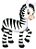 APM4-260- Aplique Litoarte Em Papel E MDF - Zebras - Imagem 2