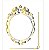Stencil 20X25 Simples – Moldura Oval OPA 1783 - Imagem 1