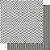 Papel Para Scrapbook Dupla Face 30,5 cm x 30,5 cm – Chevron Cinza Branco Listrado SD-301 - Imagem 3