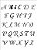 Stencil 15X20 Simples Alfabeto Clássico - Opa 299 - Imagem 1