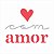 Stencil Para Pintura 10X10 – Frase com Amor – OPA3028 - Imagem 1