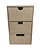 Organizador MDF  3 Gavetas em Pé 16x10x26 cm - Imagem 2