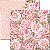 Papel Para Scrapbook Dupla Face 30,5x30,5 cm Arte Fácil - SC-471 - Rose e Mint 5 - Imagem 1