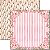 Papel Para Scrapbook Dupla Face 30,5x30,5 cm Arte Fácil - SC-470 - Rose e Mint 4 - Imagem 1