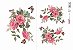 Papel Decoupage 30x45 cm OPAPEL 2483 - Flores Rosas e Borboletas - Imagem 1