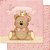 Papel Para Scrapbook Dupla Face 30,5 Cm X 30,5 Cm - SD-602 - Ursa de Coroa Rosa - Imagem 1