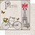 Papel Para Scrapbook Dupla Face 30,5 Cm X 30,5 Cm - SD-655 - Torre Eiffel E Bicicletas - Imagem 1