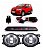 Kit Farol De Milha Fiat Mobi 2016 2017 2018 Botão Original - Imagem 1