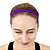 Faixa de Cabelo Hupi Kit com 03 - Pink Roxo Branco - Imagem 3