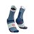 Meia de Compressão para Corrida Compressport - Pró Racing V4 Cano Médio Blue/Suggar - Imagem 1