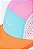 Boné Hupi Five Panel Supreme Air - Laranja/Turquesa/Rosa - Imagem 3