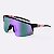 Óculos de Sol HUPI Sprint Preto e Roxo Lente Roxo Espelhado - Imagem 1