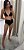 Biquíni Cortinha Preto Hot Pants - Imagem 1