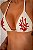 Biquíni Off White Bordado Coral Tira Fixa - Imagem 2