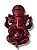 Ganesha Vermelho em resina 10cm - Imagem 1