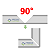 Fresa para dobrar (vincar) ACM 90 graus haste 6mm - Imagem 3
