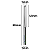 Fresa 2 cortes retos com haste e corte de 5mm metal duro - Imagem 6