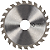 Disco Serra Circular manual Starrett E/D 24 dentes 110mm para madeira - Imagem 2