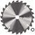 Disco Serra Circular Starrett Alternado E/D 24 dentes 184mm p/ madeira - Imagem 2