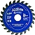 Disco Serra Circular manual Azzurra E/D 24 dentes 110mm para madeira - Imagem 1