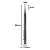 Fresa 1 corte helicoidal com haste de 3,175mm ponta fina metal duro - Imagem 4
