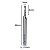 Fresa 1 corte helicoidal com haste de 3,175mm corte 2mm metal duro - Imagem 4