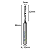 Fresa 1 corte helicoidal com haste de 3,175mm corte 2mm metal duro - Imagem 6