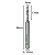 Fresa 1 corte helicoidal com haste de 3,175mm corte 2mm metal duro - Imagem 5