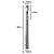 Fresa 1 corte helicoidal Down Cut metal duro - Imagem 3
