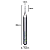 Fresa 2 cortes helicoidais com haste de 3,175mm e corte 1mm metal duro - Imagem 4