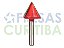 Fresa V-Bit com haste de 6mm lâminas soldadas em metal duro - Imagem 1