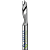 Fresa 1 corte helicoidal liso metal duro - Imagem 1