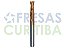 Fresa 2 cortes helicoidais HRC55 revestida com AICrN - Imagem 1