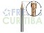 Fresa 2 cortes helicoidais HRC55 corte 1mm revestida com AICrN - Imagem 1