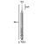 Fresa 1 corte helicoidal Down Cut haste 3,175mm corte 1-2mm metal duro - Imagem 4