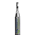 Fresa 1 corte helicoidal liso corte 1-2mm metal duro - Imagem 2
