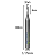 Fresa 1 corte helicoidal liso corte 1-2mm metal duro - Imagem 6