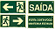 Placa Sinalização de Emergências Rota de Fuga ABNT - Imagem 1