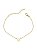 Pulseira Plaquinha Gota 16cm + 5cm extensor - Banho de Ouro 18k - Imagem 1