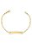 Pulseira Infantil Plaquinha Lisa 15cm - Banho de Ouro 18k - Imagem 1