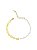 Pulseira Perolas e Plaquinhas 17cm - Banho de Ouro 18k - Imagem 1