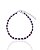 Pulseira Cristal Roxo e bolinhas 1x1 18cm + 5cm de Extensor - Prata 925 - Imagem 1