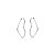 Brinco Argola Coração Encaixe 3cm - Prata 925 - Imagem 1