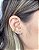Brinco Ear Cuff 6 Zircônias 1,5cm - Banho de Ouro 18k - Imagem 1