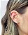 Brinco Piercing Fake Coração Cravejado - Banho de Ouro 18k - Imagem 1