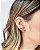 Brinco Banhado a Ouro Ear Hook 2 Linhas 2,5cm - Imagem 1