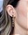 Brinco Tubo c/ Bolinhas 5cm - Banho de Ouro 18k - Imagem 2