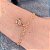 Pulseira Borboleta Cravejada Colorida c/ Elo Cadeado Coração - Banho de Ouro 18k - Imagem 4