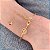 Pulseira Canutilho c/ Arvore da Vida Vazada - Banho de Ouro 18k - Imagem 2