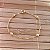 Pulseira Infantil Bolinhas Corrente Singapura - Banho de Ouro 18k - Imagem 1